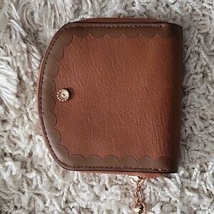 Lauren Conrad Brown Wallet LC Coin Pouch